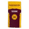 [Personalization Only] OFFICIAL NFL Jersey Personalized Beach Towel - Washington Football Team