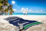 [Personalization Only] OFFICIAL NHL Jersey Personalized Beach Towel - Canucks